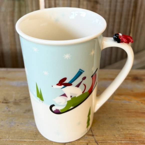 Starbucks 2011 Holiday Winter Fun Collector Mug Figural Red Airplane Handle 8oz - Picture 9 of 9
